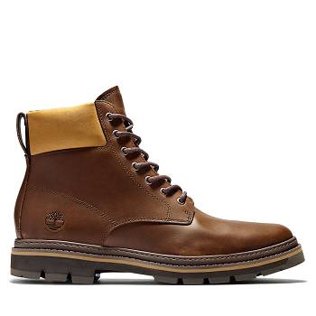 Timberland Port Union Plain-Toe - Hnede 6 Inch Cizmy Panske, T0188SK